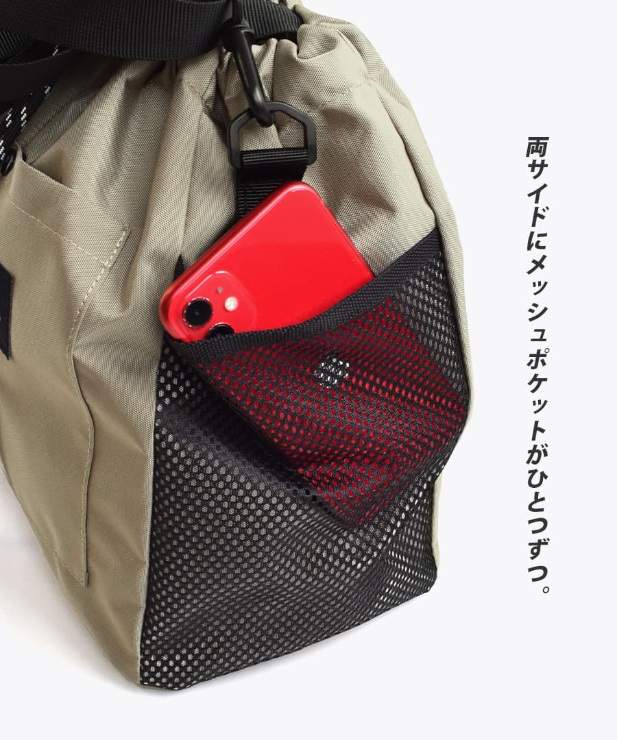 メッシュ巾着 2way ショルダーバッグ