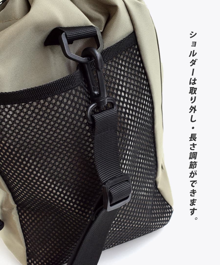 メッシュ巾着 2way ショルダーバッグ