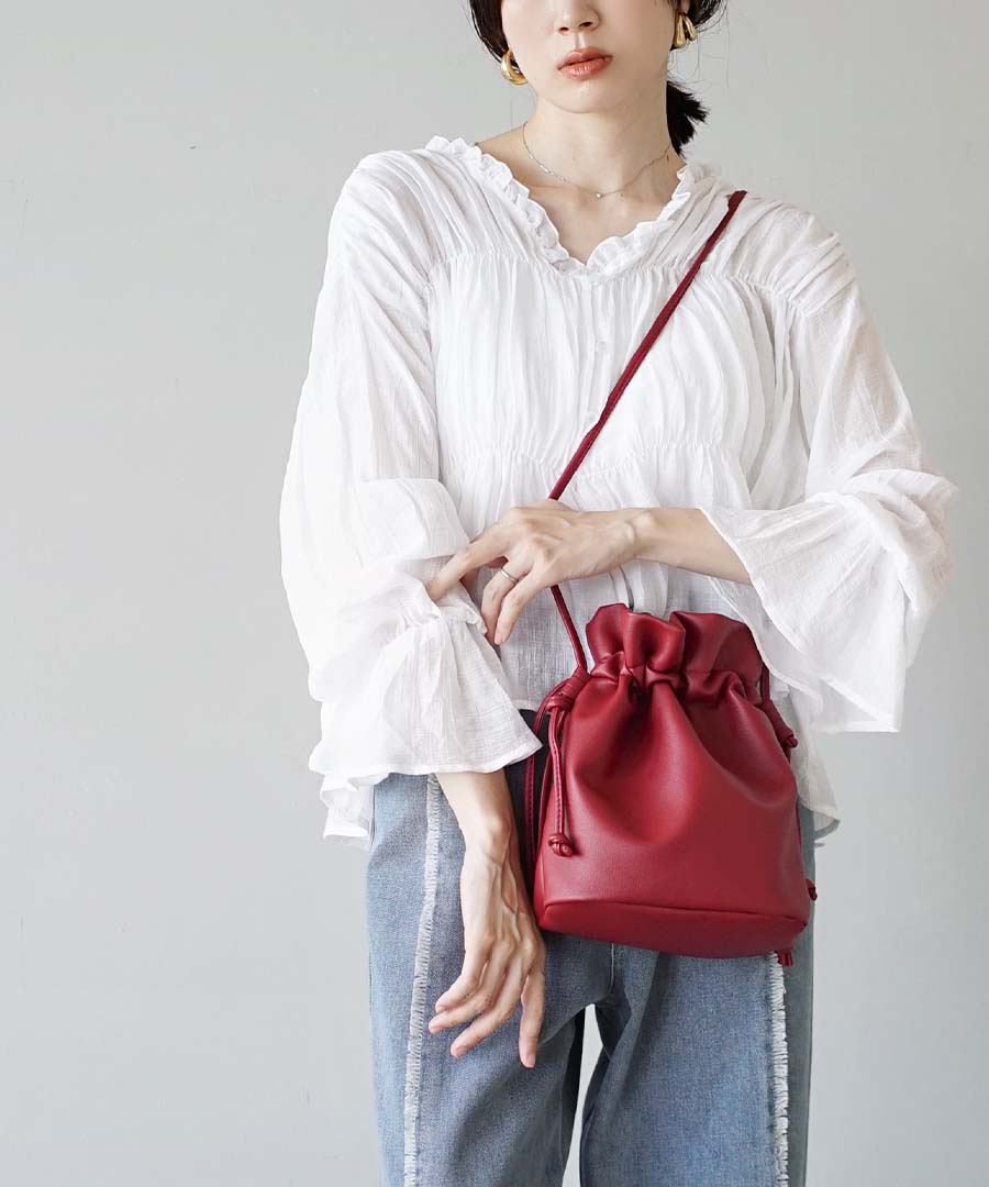 巾着2WAY ショルダーバッグ