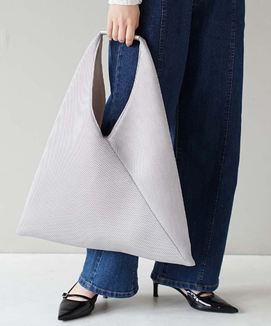 メッシュ サンカクトートバッグ