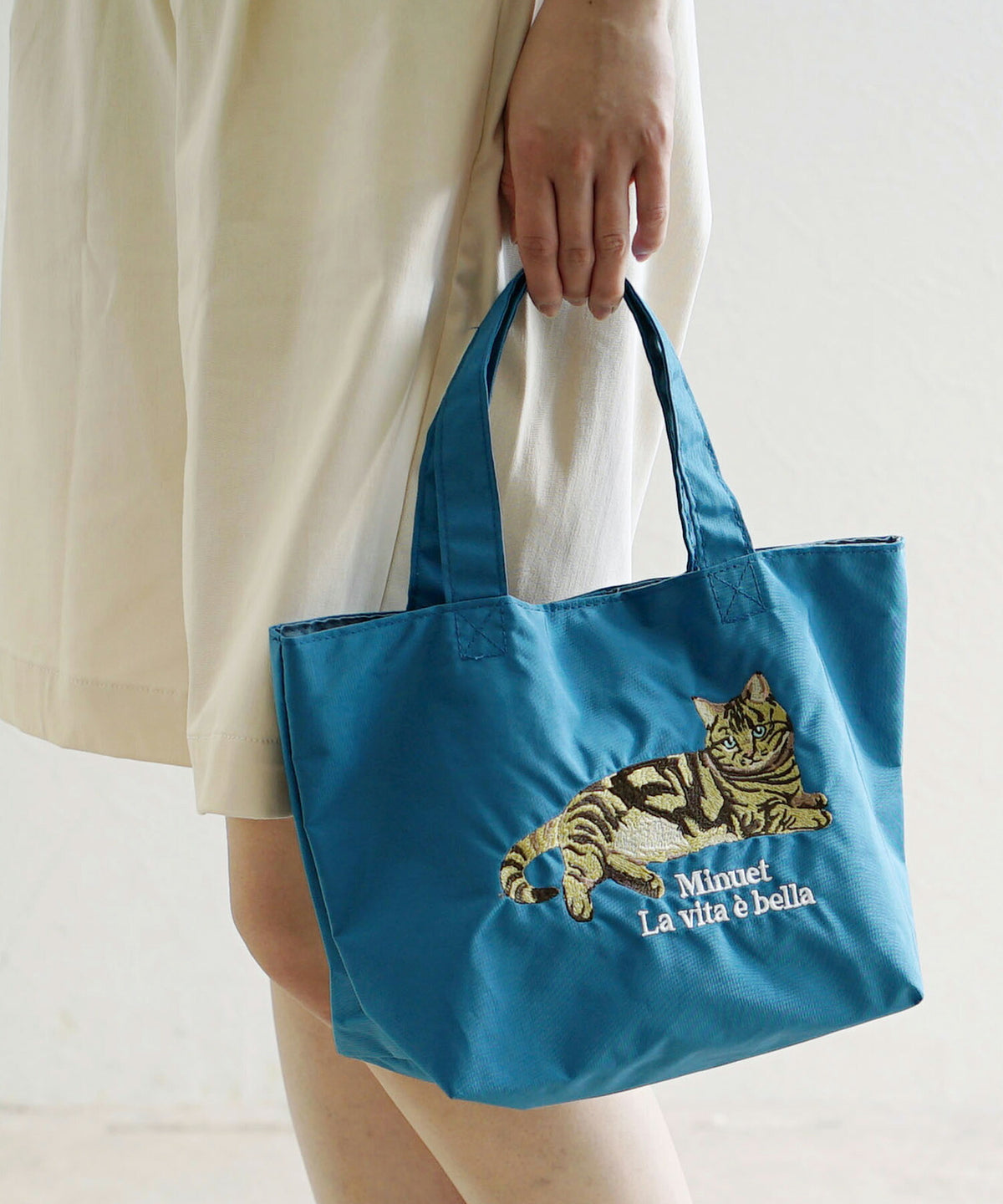 アニマル刺繍プチトートバッグ