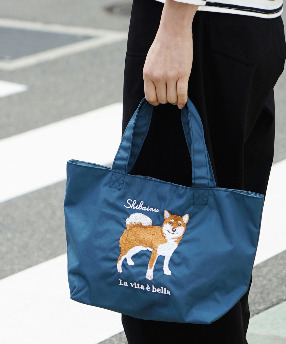 アニマル刺繍プチトートバッグ