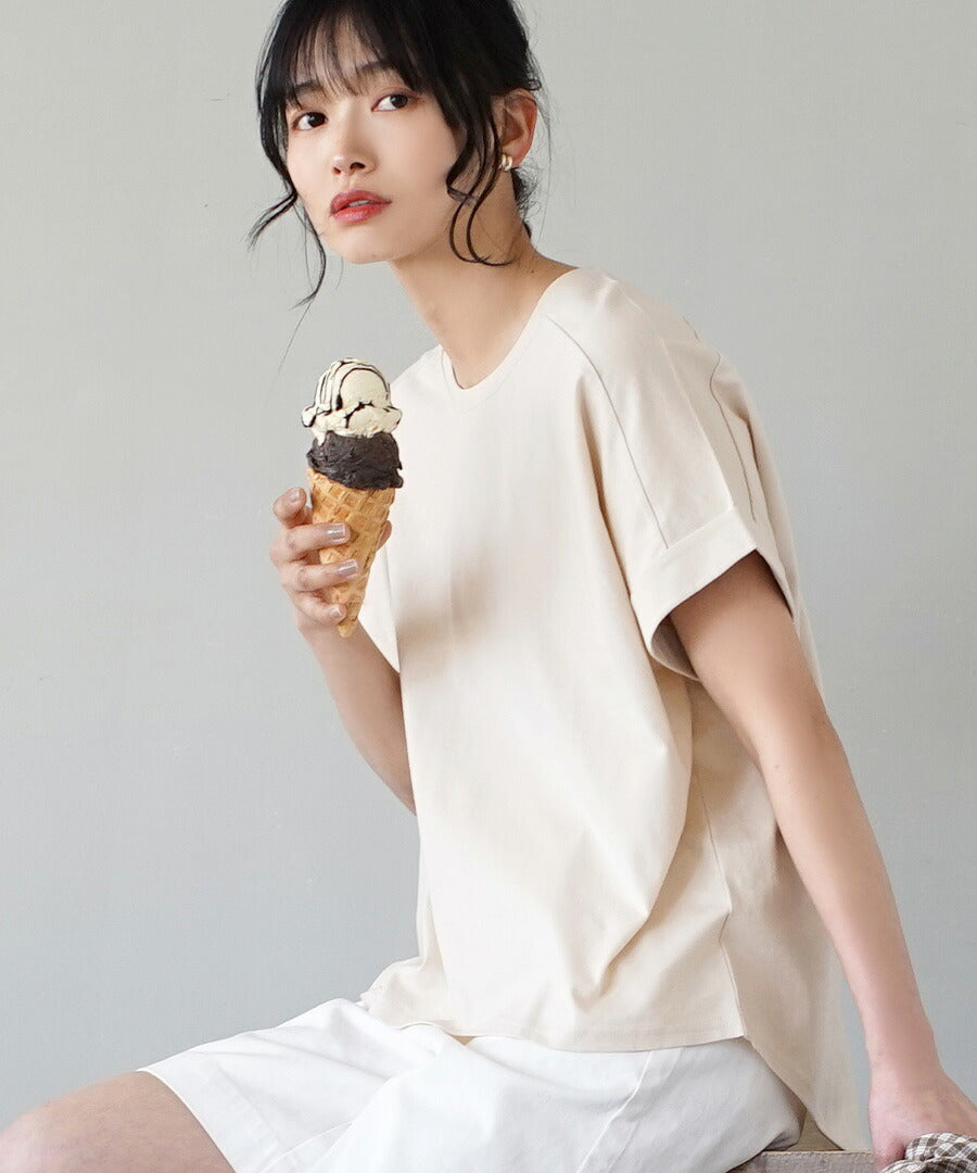 汗しみない Tシャツ［ワイドシルエット］