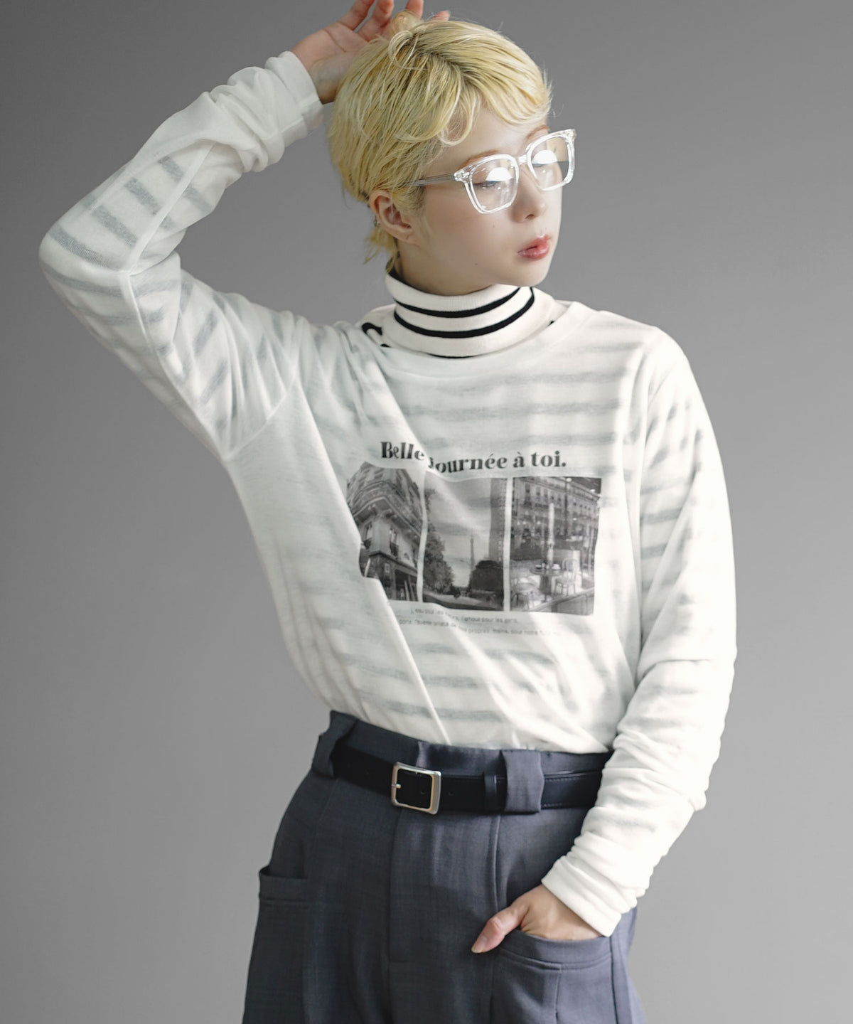 フォトプリント シアーカットソー