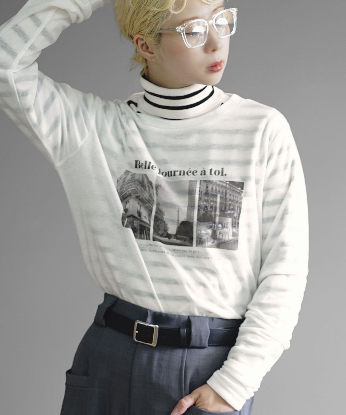フォトプリント シアーカットソー