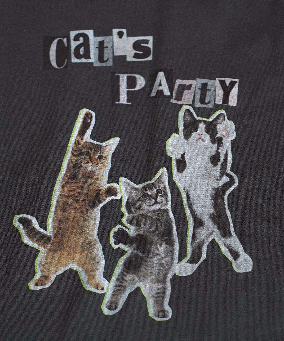 PARTY ネコプリント BIG TEE