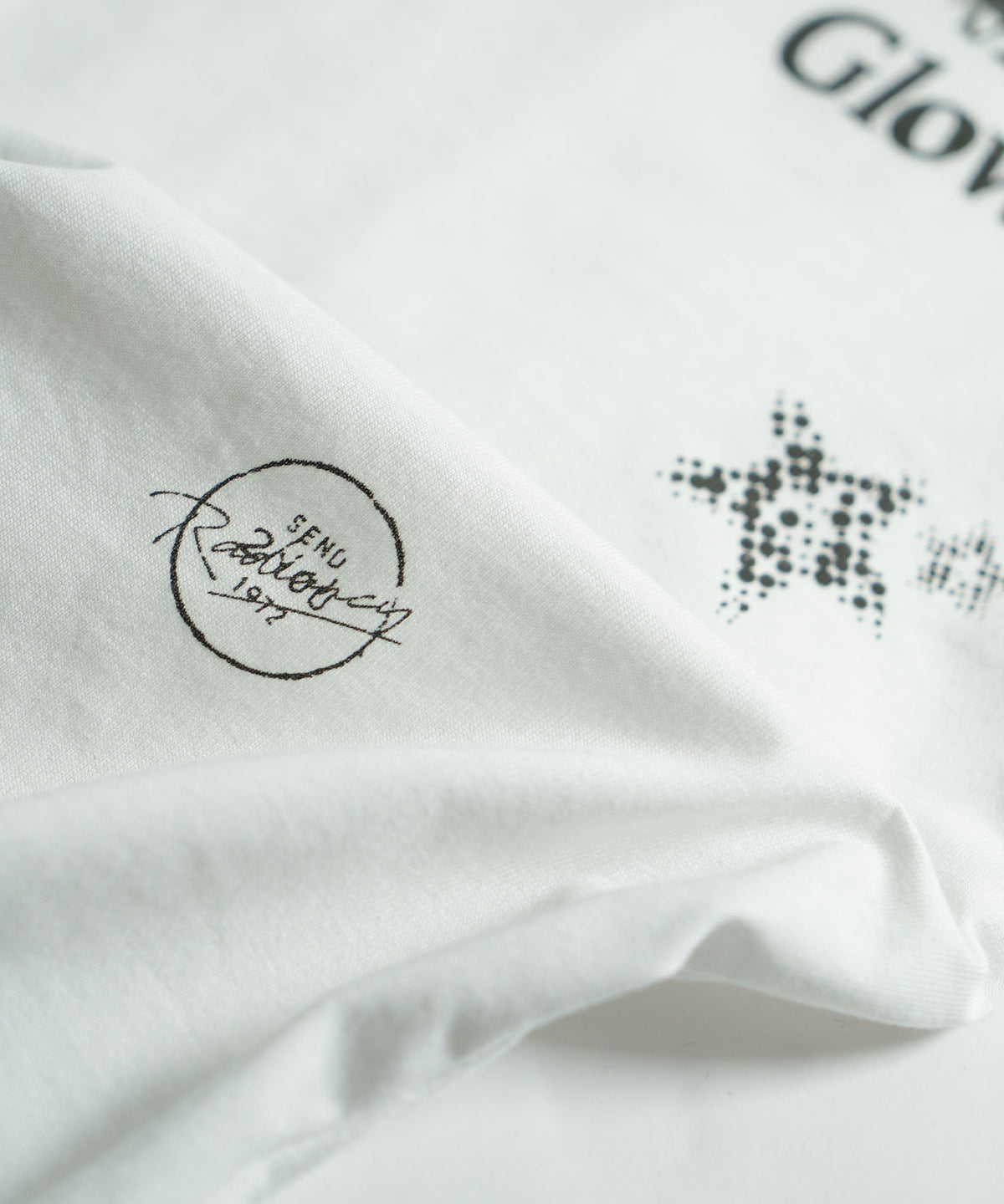 ランダムグラフィックプリント クルーネックTシャツ