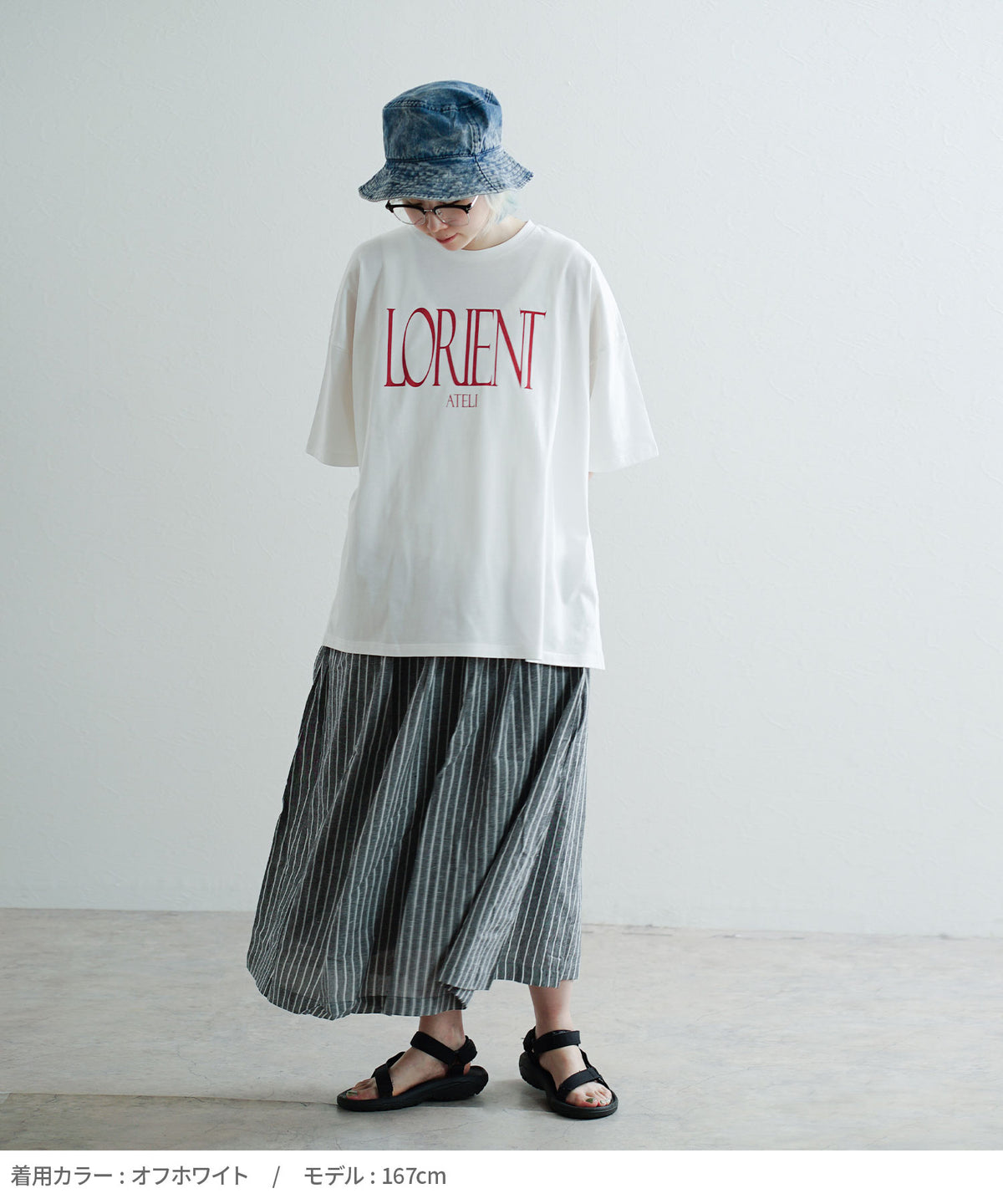 ロゴプリント ワイドTシャツ