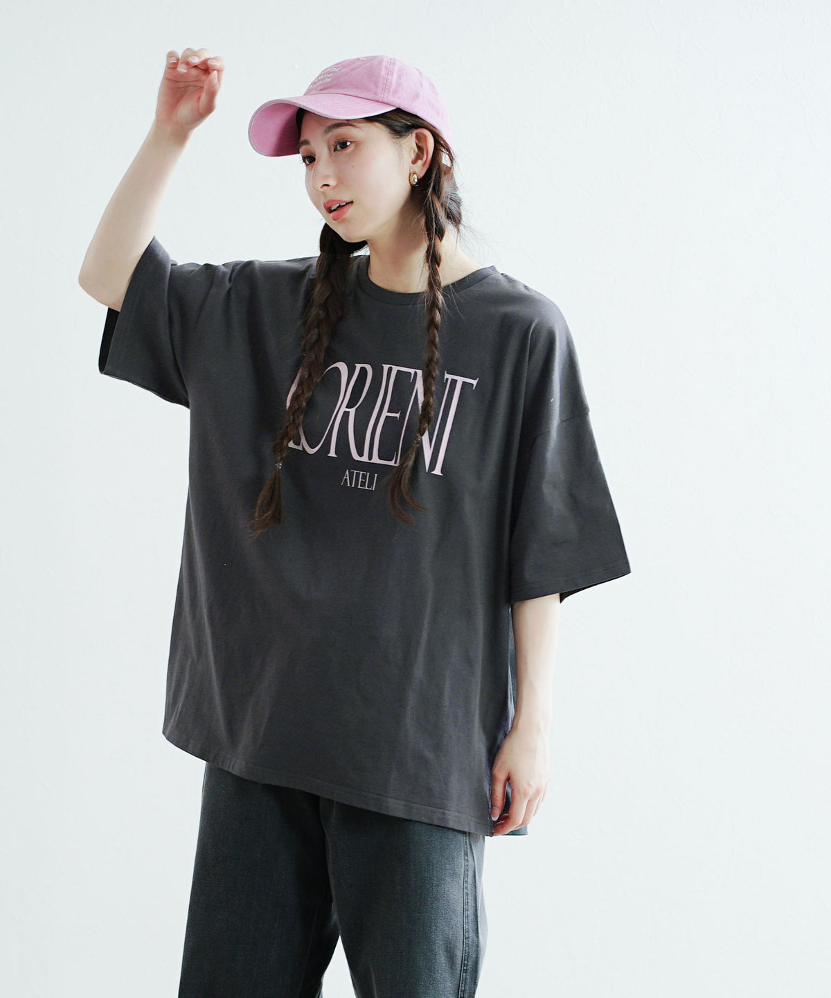 ロゴプリント ワイドTシャツ