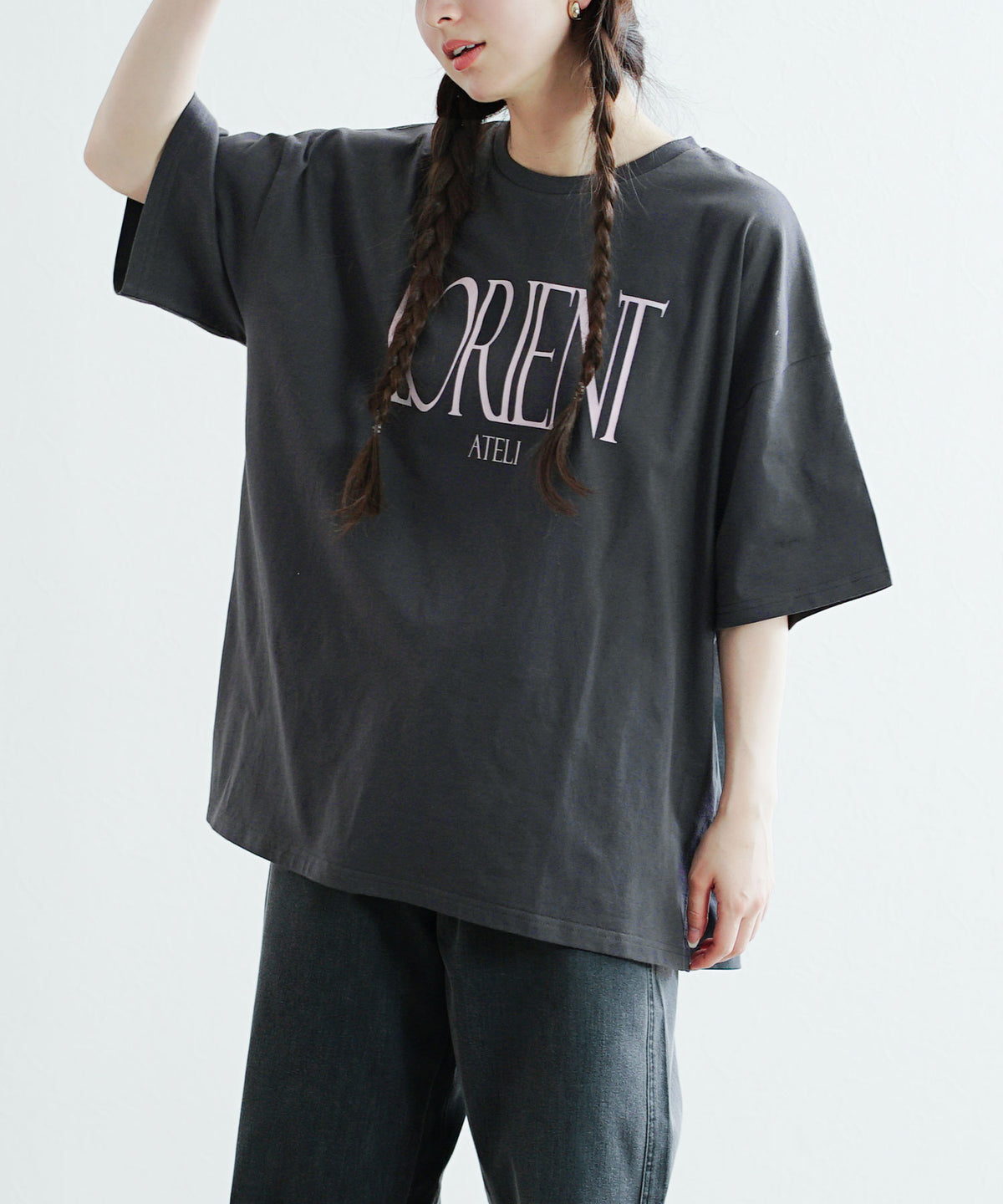 ロゴプリント ワイドTシャツ
