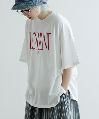 ロゴプリント ワイドTシャツ