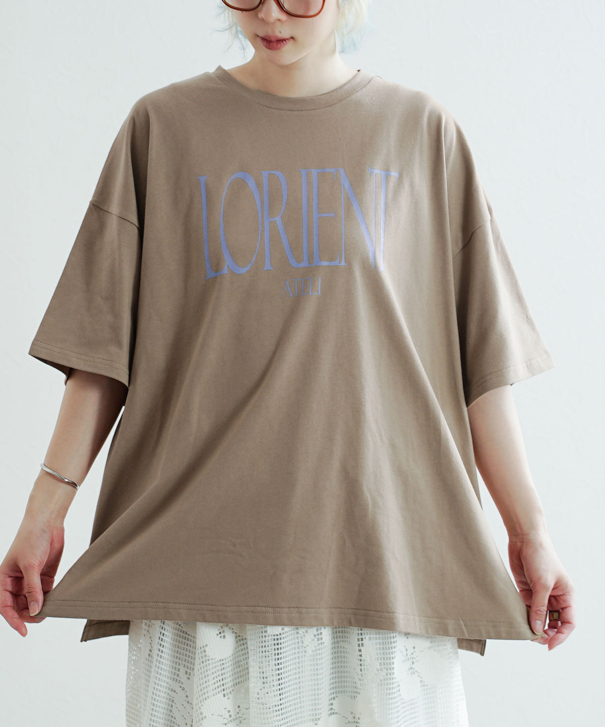 ロゴプリント ワイドTシャツ