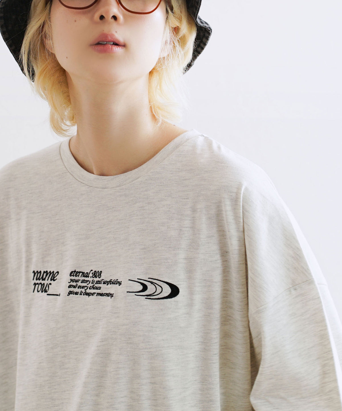 アソートロゴ&マーク刺繍BIGTシャツ