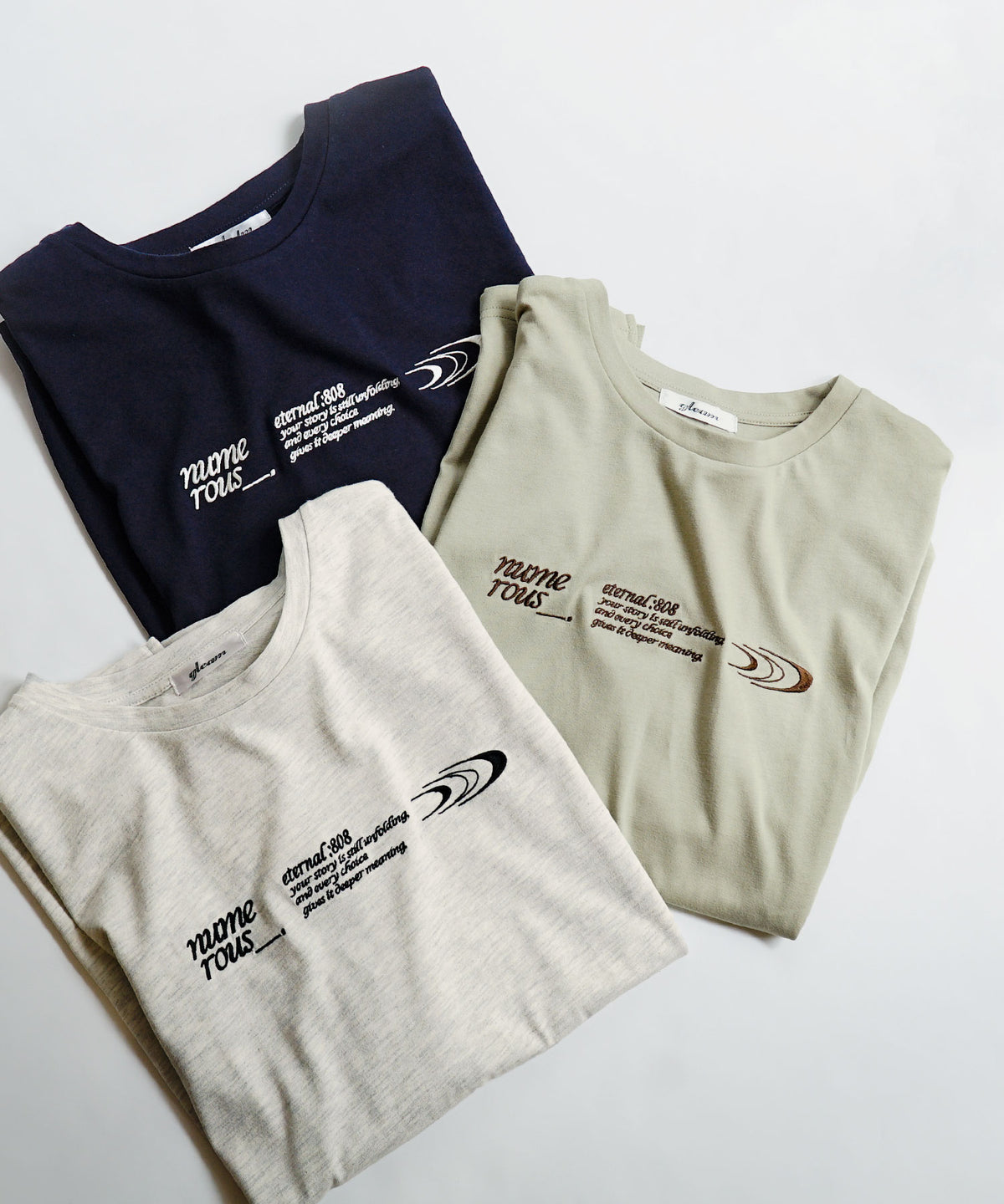 アソートロゴ&マーク刺繍BIGTシャツ