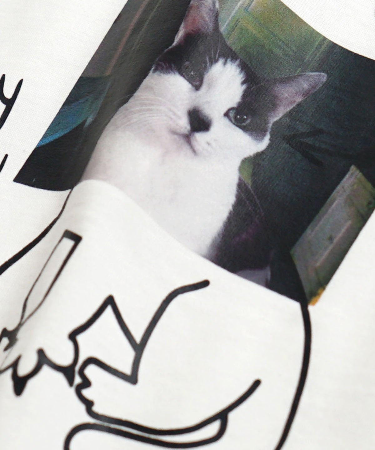 自慢のネコプリント BIGTシャツ