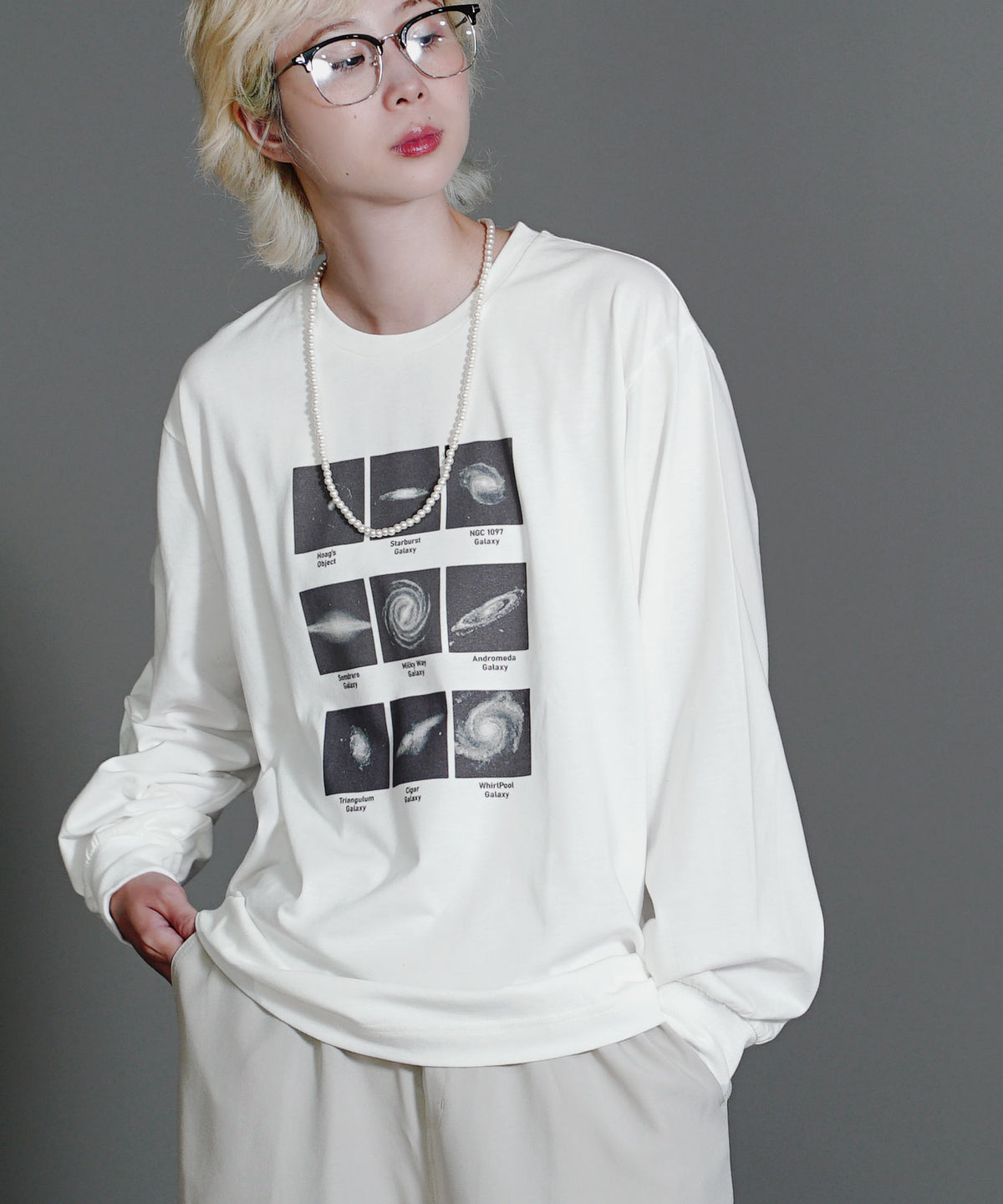 ギャラクシープリント BIG TEE［長袖］