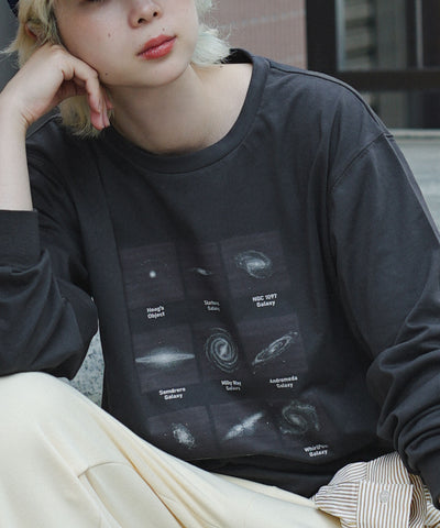 ギャラクシープリント BIG TEE［長袖］
