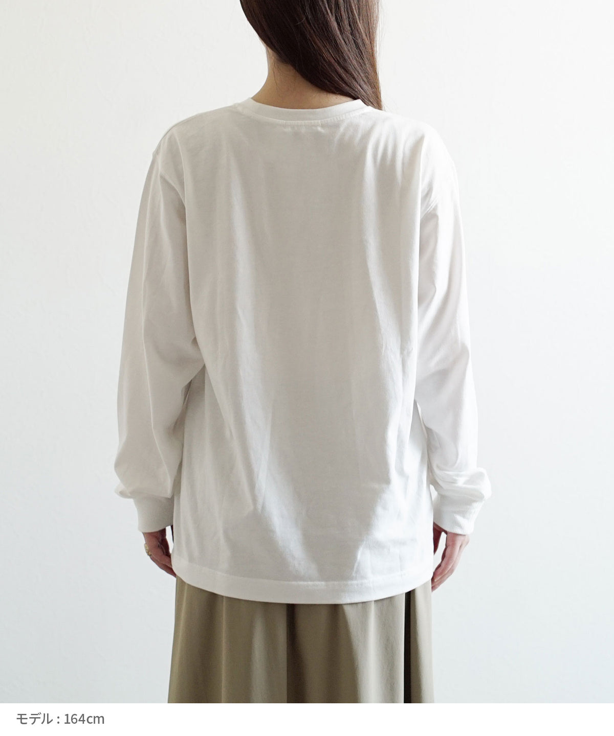 ルーズシルエット フロッキーロゴ ロンT