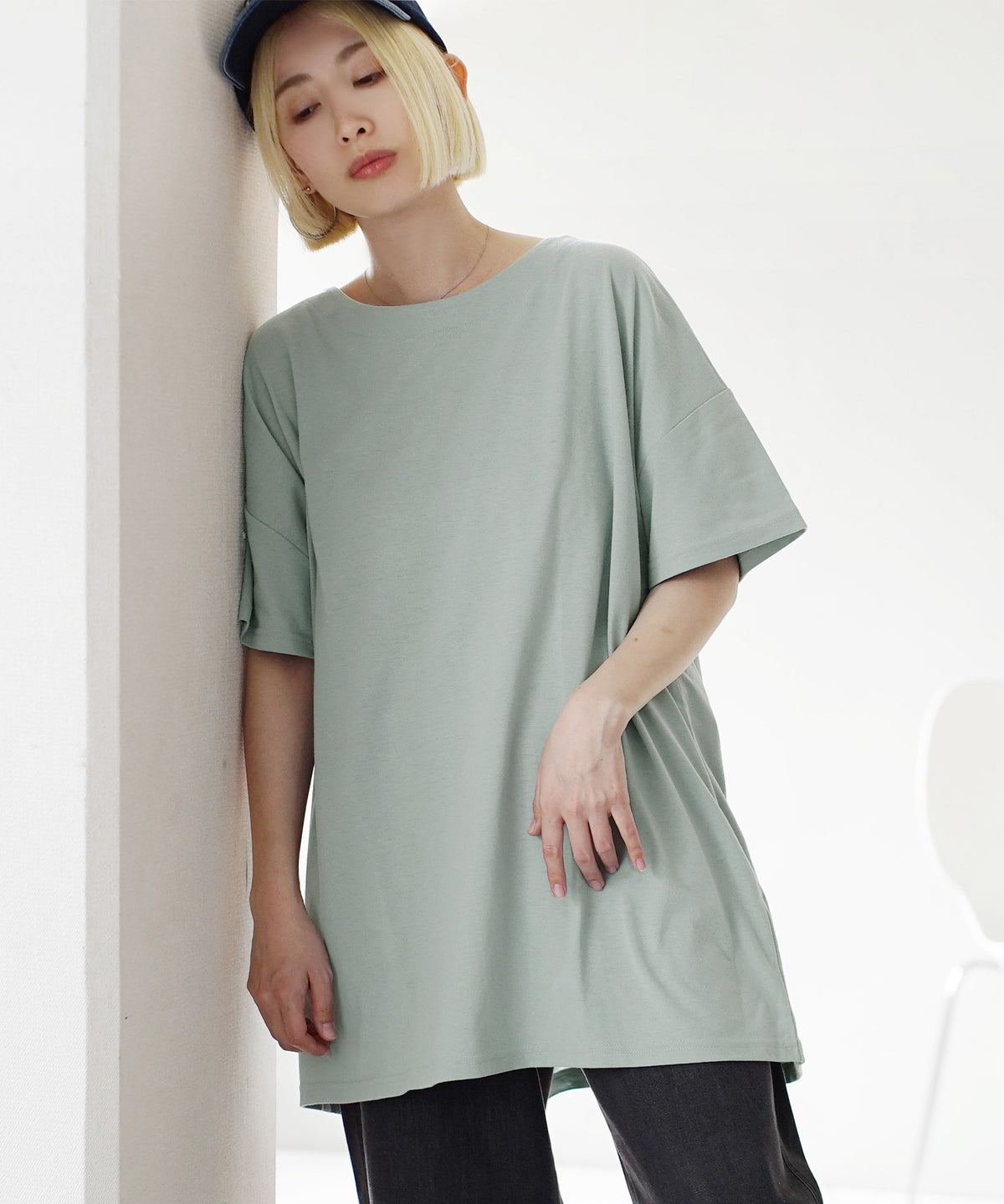 URBAN PLUS オーバーカットソー