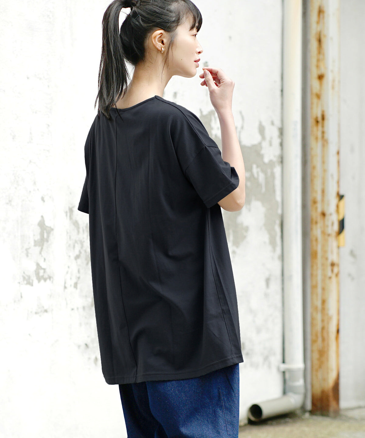 URBAN PLUS オーバーカットソー