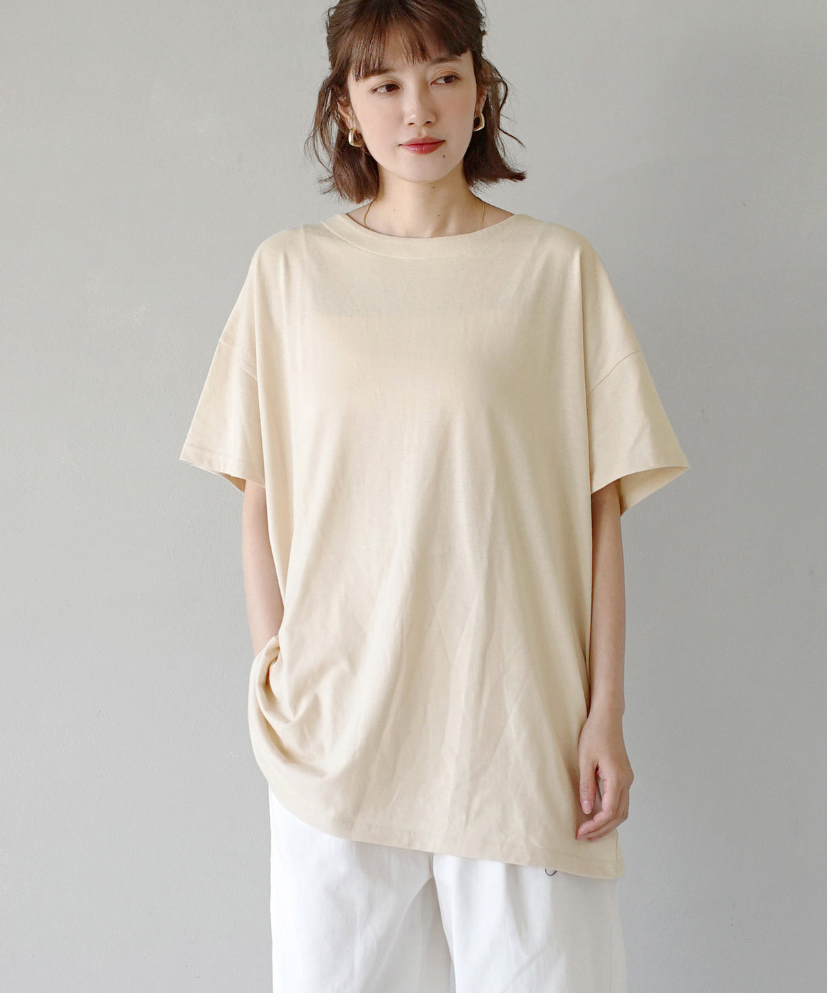 URBAN PLUS オーバーカットソー