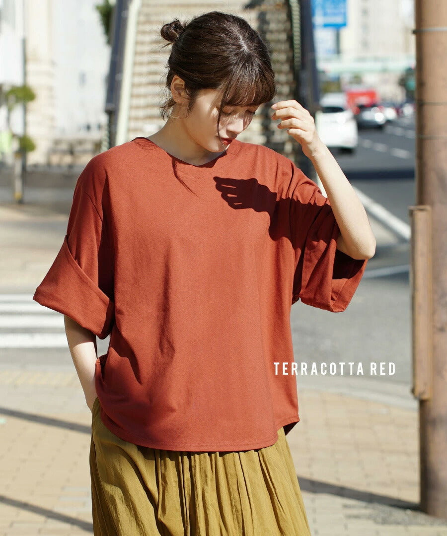 URBAN PLUS ロールアップスリーブ Tシャツ