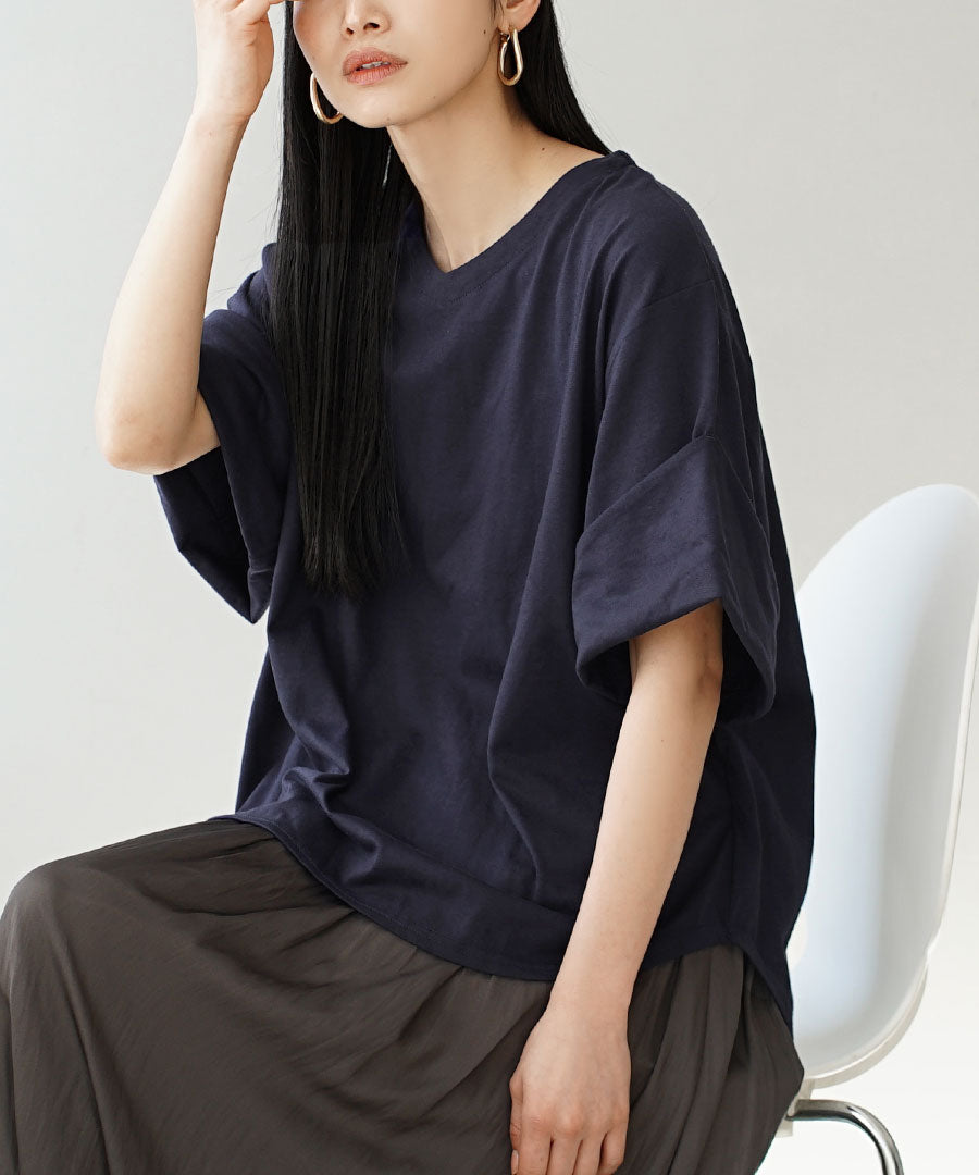 URBAN PLUS ロールアップスリーブ Tシャツ