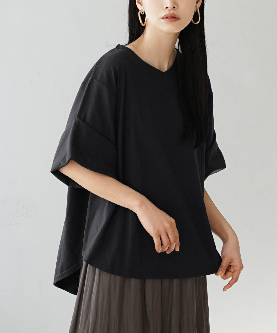URBAN PLUS ロールアップスリーブ Tシャツ