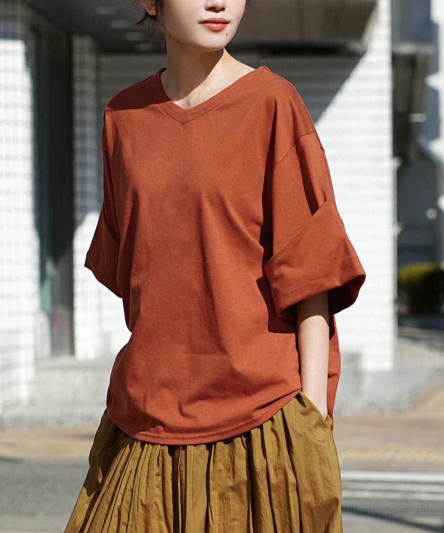 URBAN PLUS ロールアップスリーブ Tシャツ
