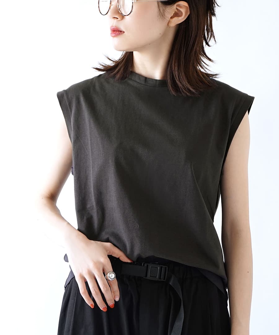 URBAN PLUS フレンチスリーブカットソー