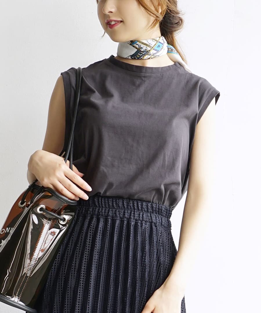URBAN PLUS フレンチスリーブカットソー