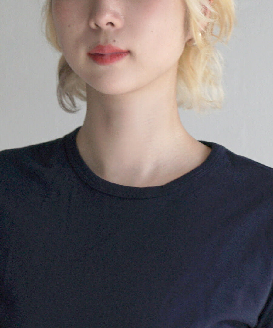 シルキースムースコットン Tシャツ［長袖］