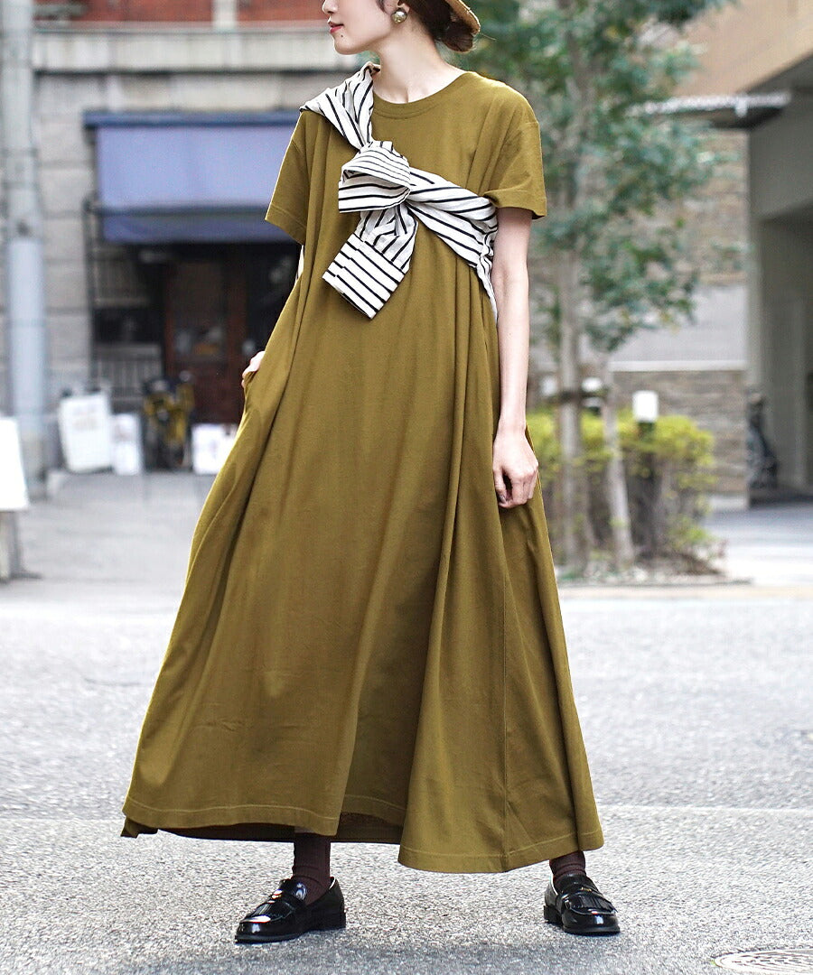 汗しみない マキシワンピース