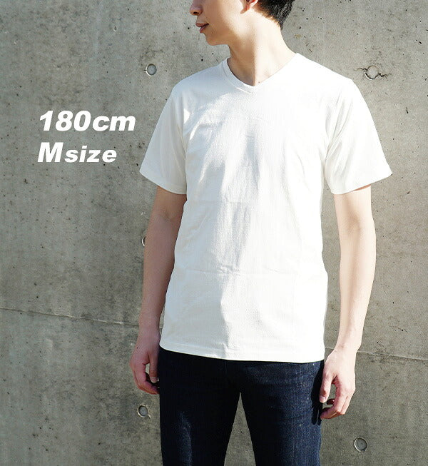 汗しみない Vネック Tシャツ［メンズ］