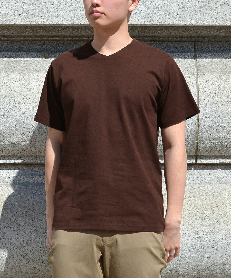 汗しみない Vネック Tシャツ［メンズ］