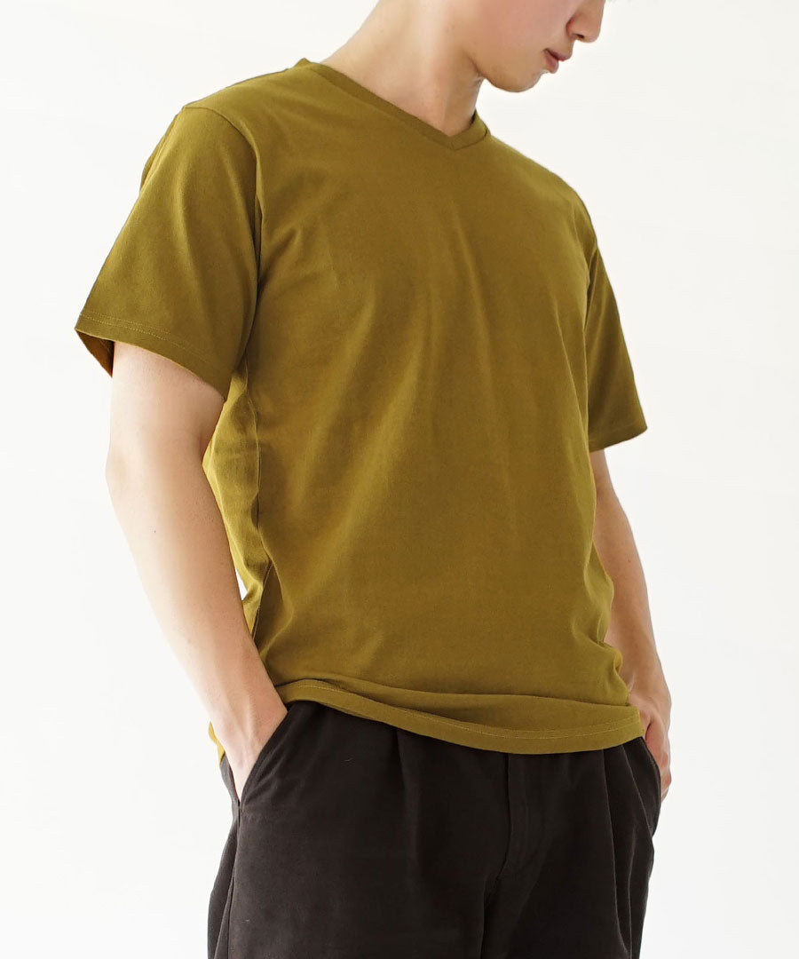 汗しみない Vネック Tシャツ［メンズ］