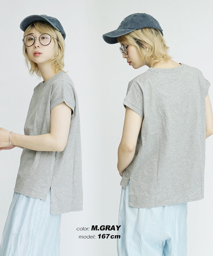 汗しみない Tシャツ［フレンチスリーブ］