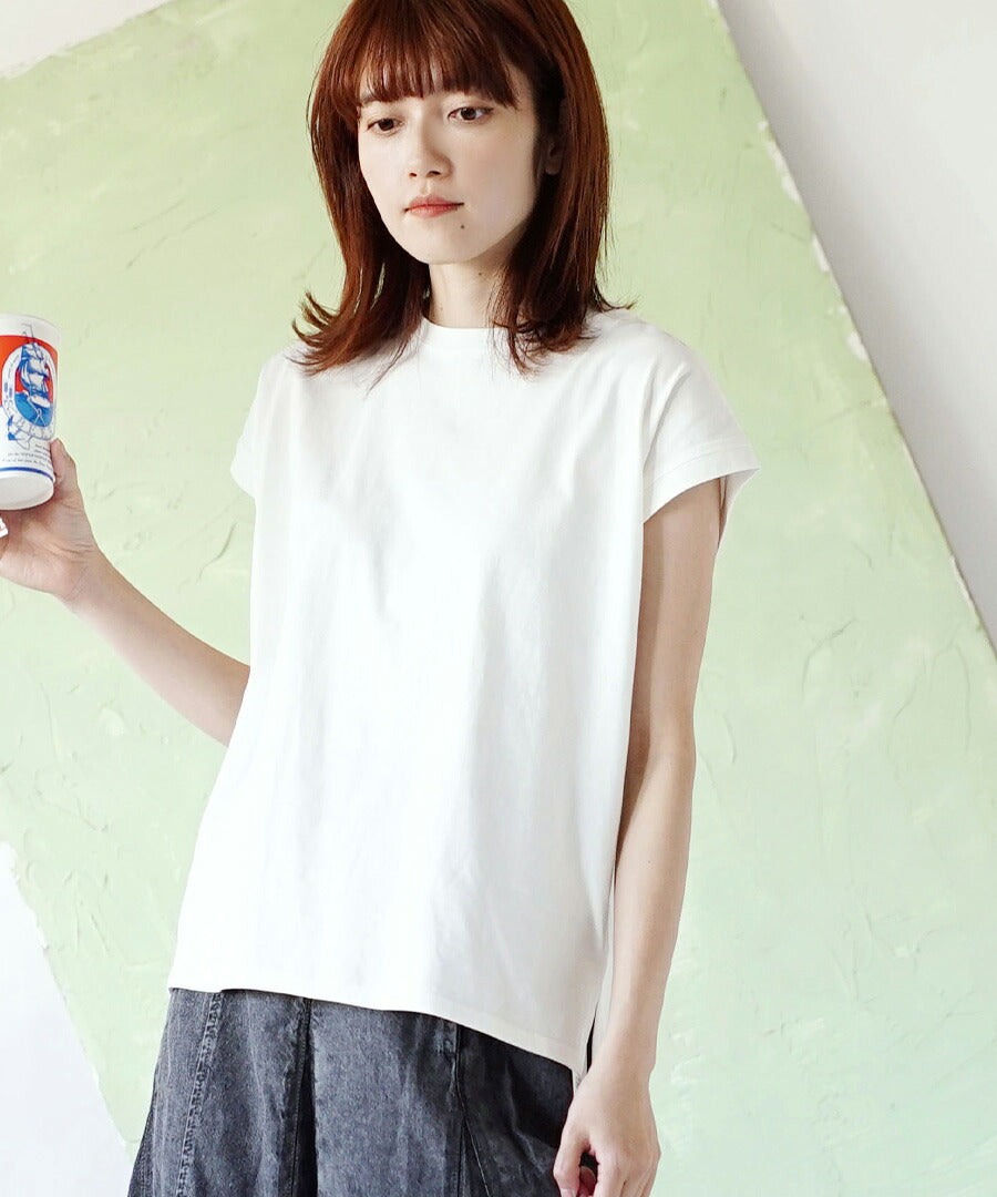 汗しみない Tシャツ［フレンチスリーブ］