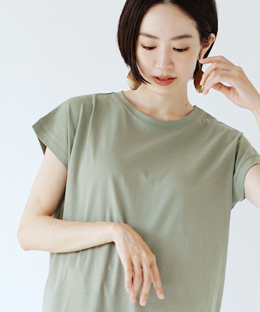 汗しみない Tシャツ［フレンチスリーブ］