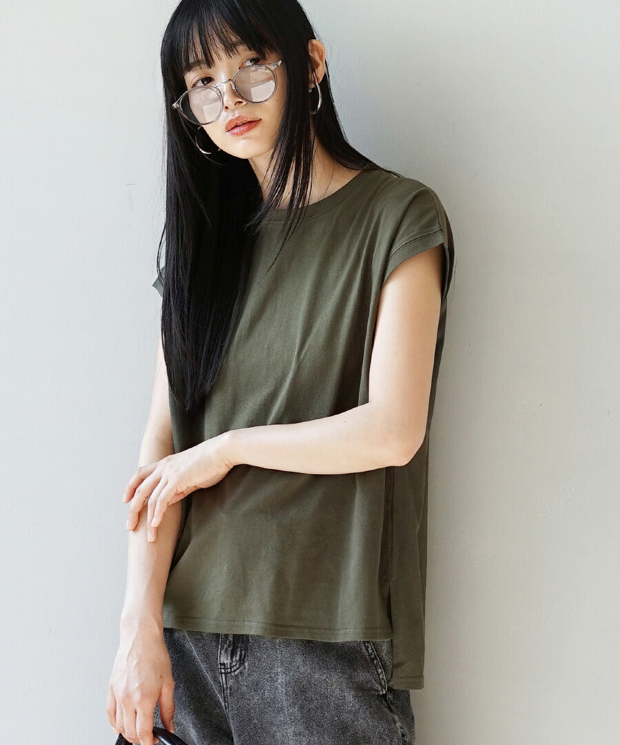 汗しみない Tシャツ［フレンチスリーブ］