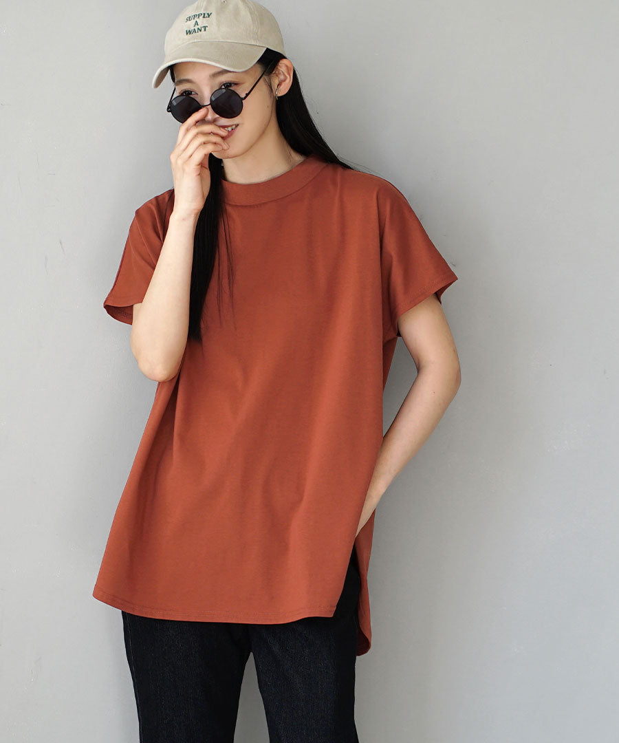 URBAN PLUS ハイネックカットソー