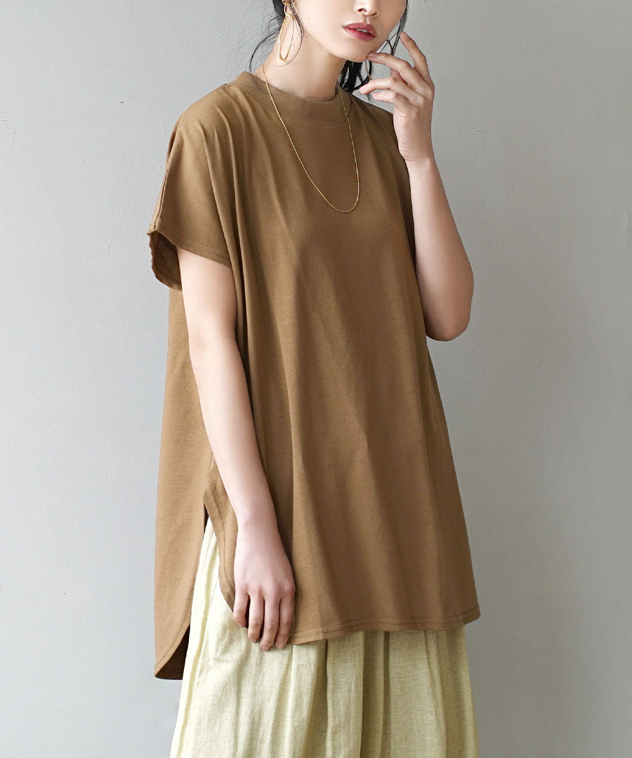 URBAN PLUS ハイネックカットソー