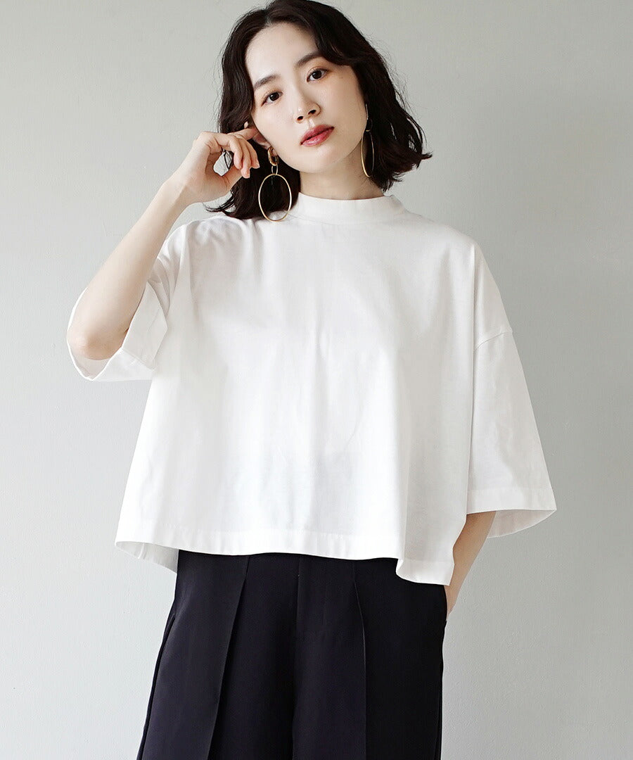 汗しみない クロップドTシャツ