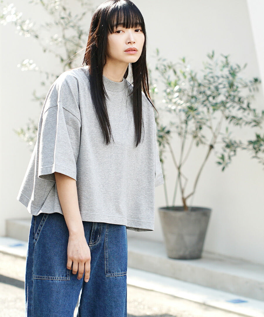 汗しみない クロップドTシャツ