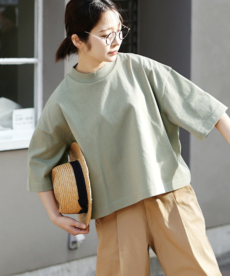 汗しみない クロップドTシャツ