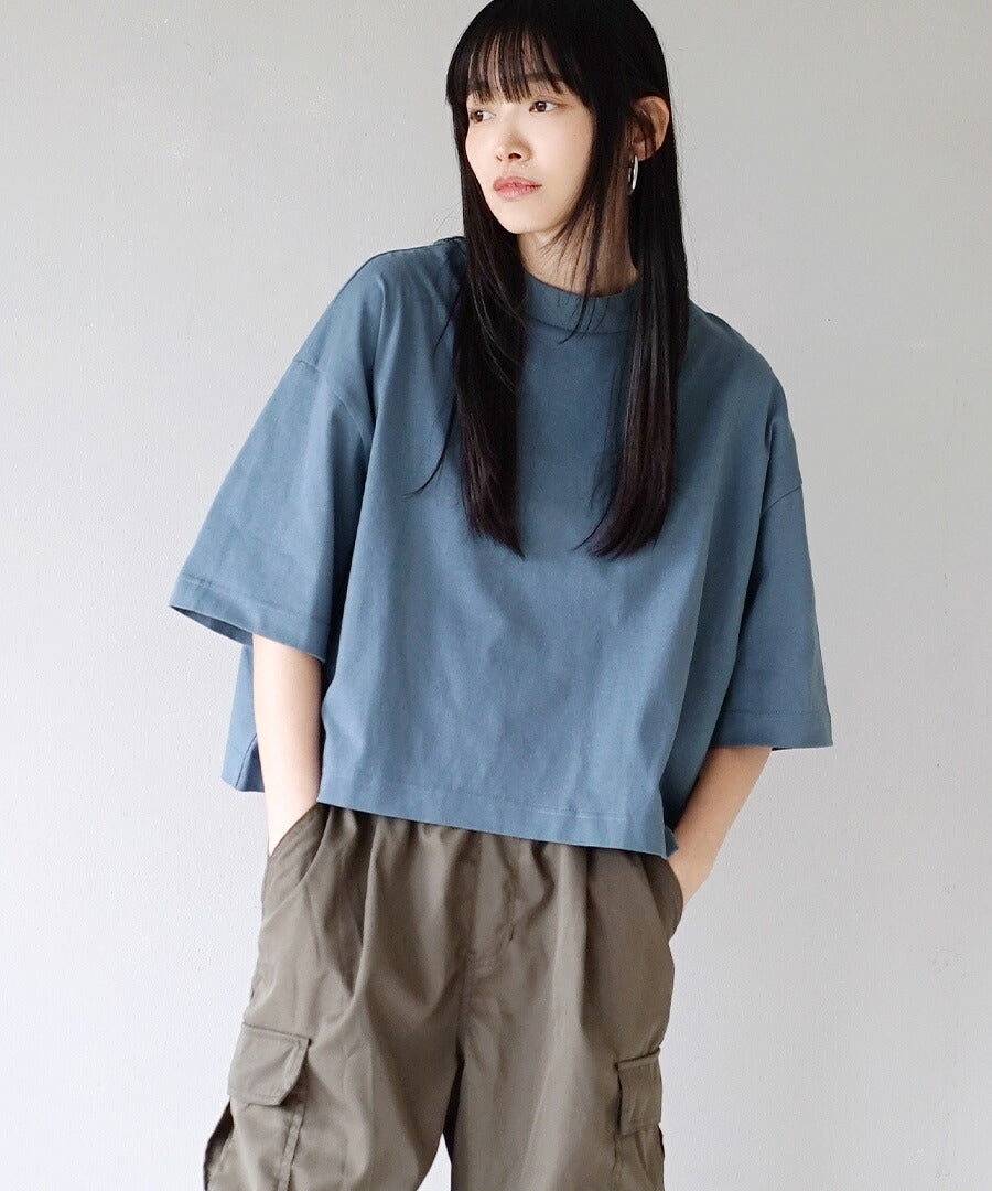汗しみない クロップドTシャツ