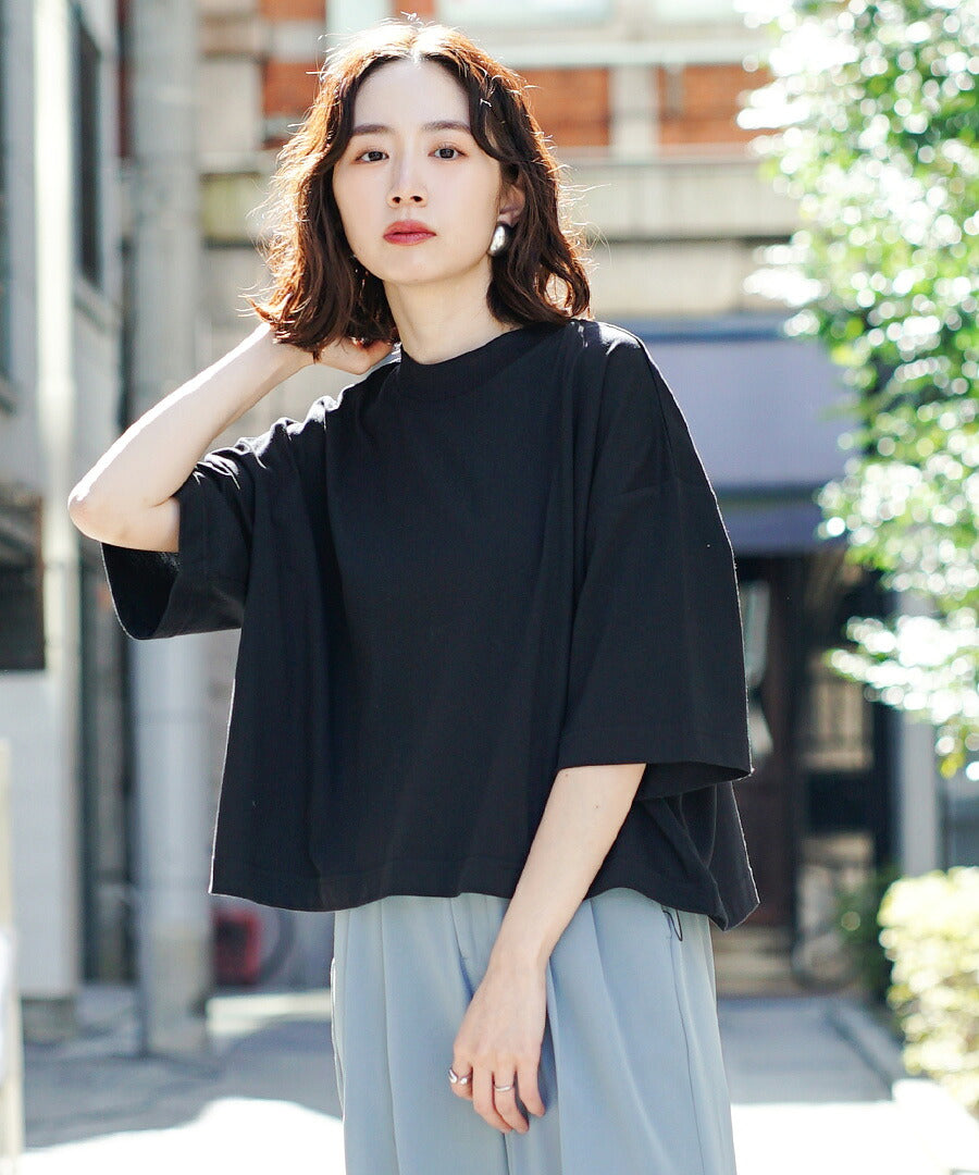 汗しみない クロップドTシャツ