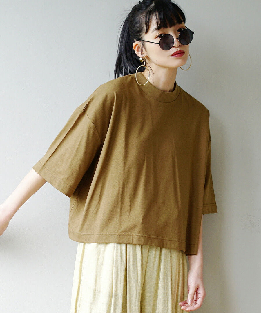 汗しみない クロップドTシャツ