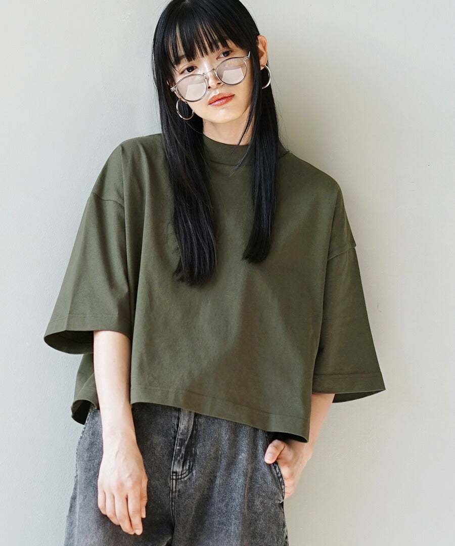 汗しみない クロップドTシャツ