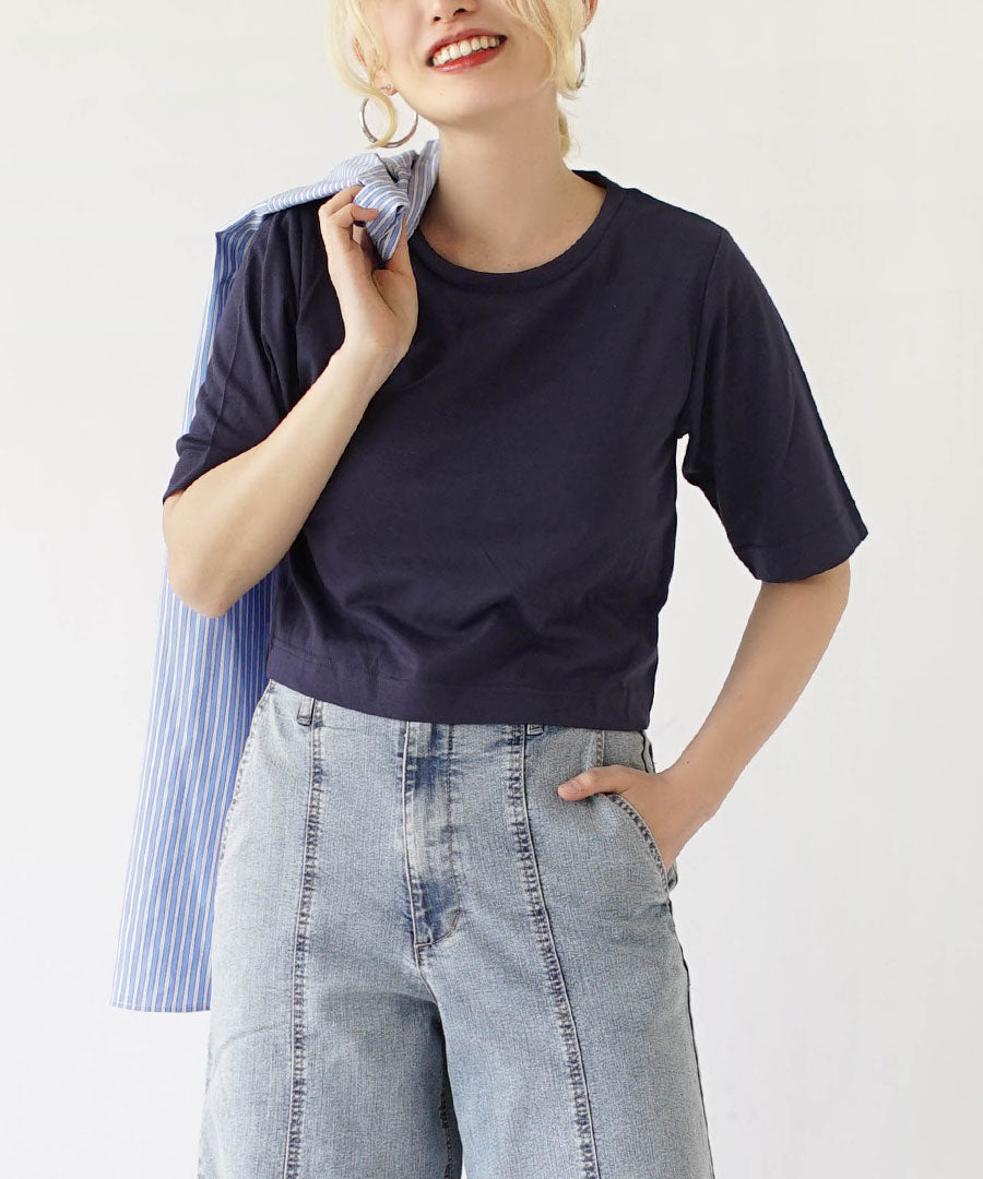 URBAN PLUS カップ付きミニTシャツ 【返品交換不可】